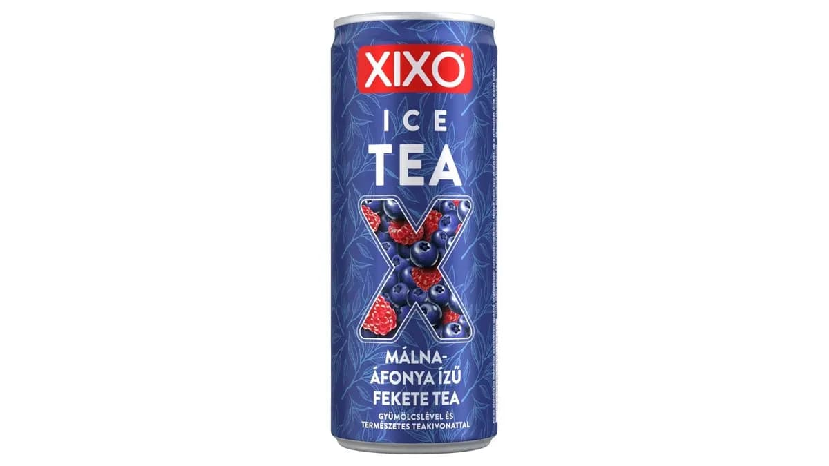 XIXO Ice Tea málna-áfonya ízű fekete tea 250 ml