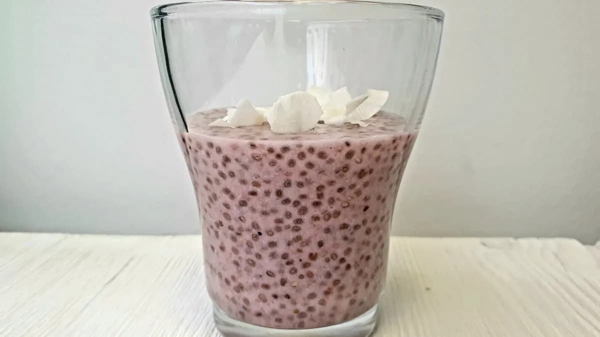 Epres kókuszos chia puding