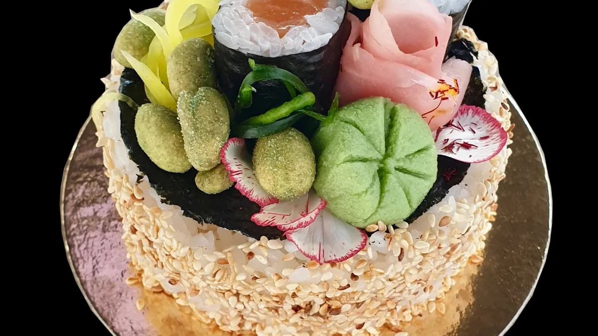 Mini  sushi torta