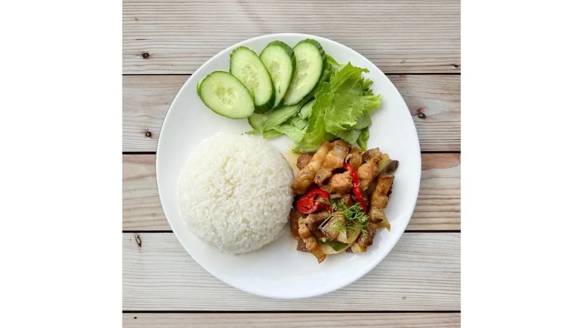 Sült sertéshús rizzsel