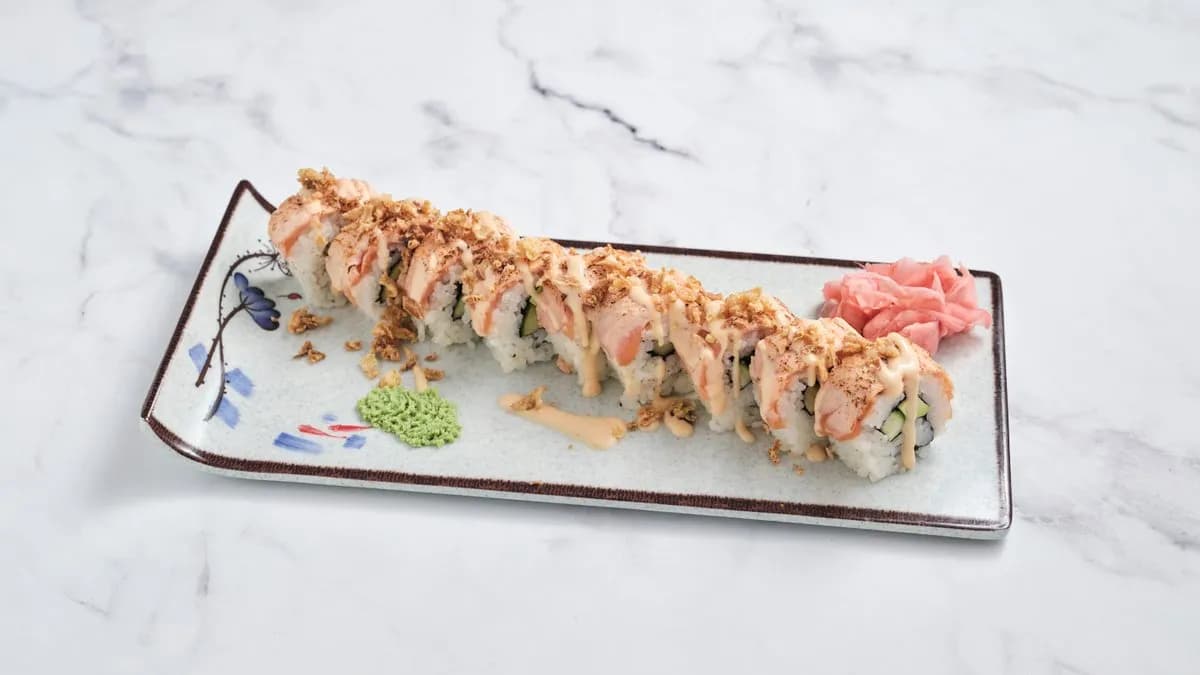 Grill lazac sushi tekercs