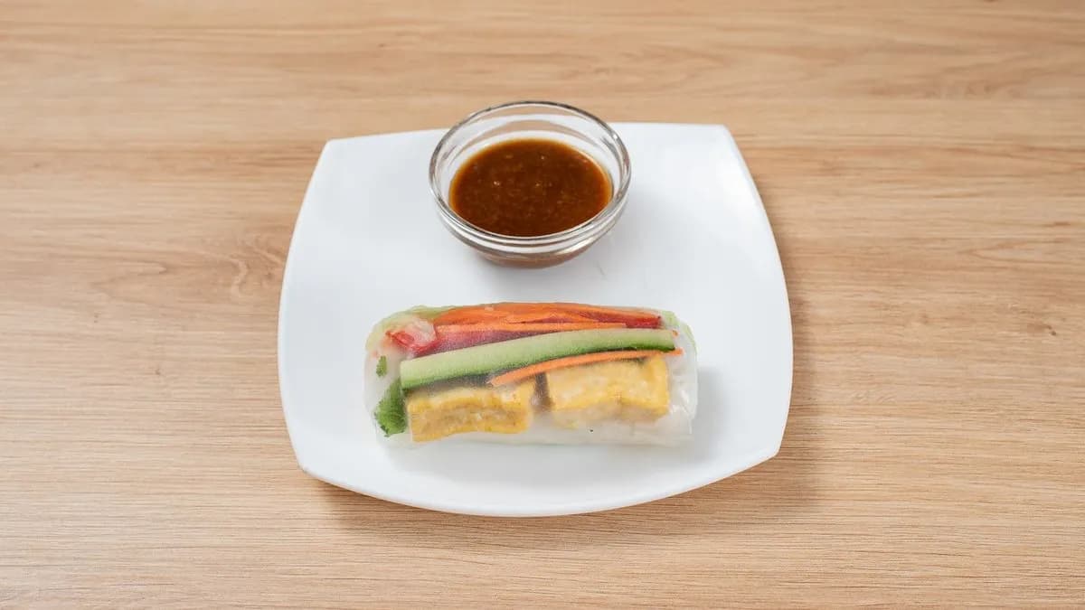 Vegetáriánus nyáritekercs