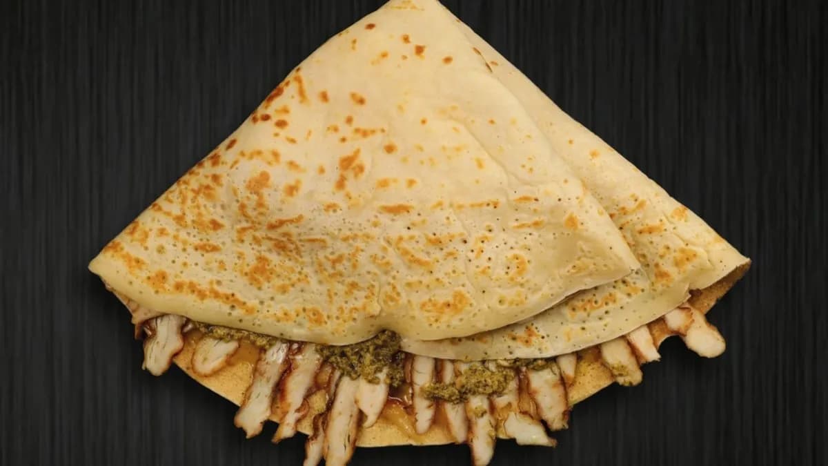 Zöld pestos palacsinta