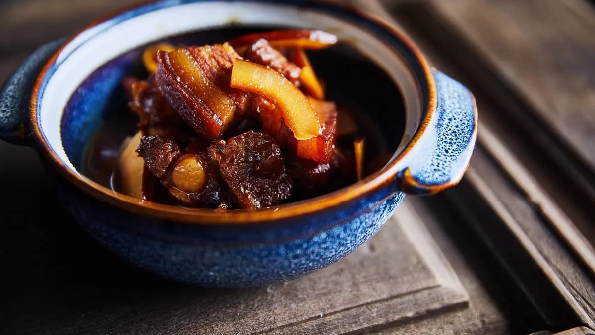 Karamellizált sertés császárhús