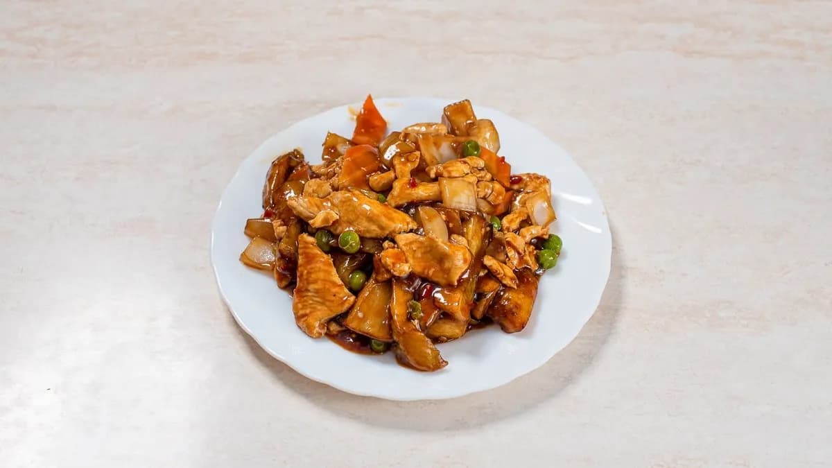 Padlizsán csirke (kicsi csípős)