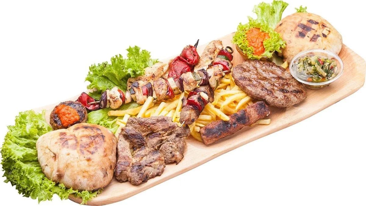 Vegyes kétszemélyes tál