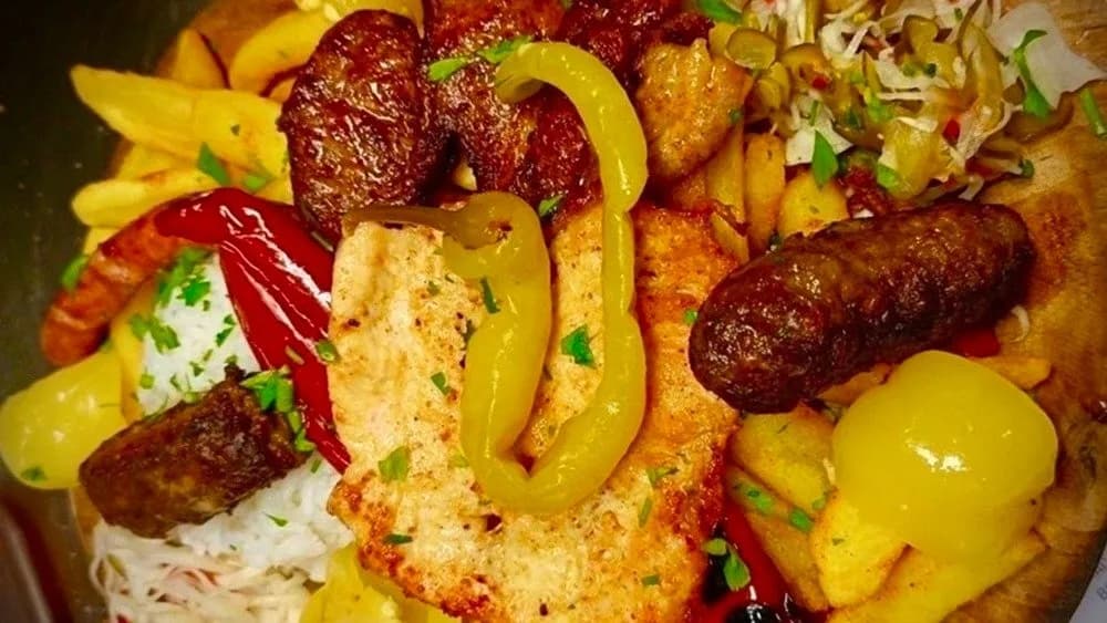 Sörbárka grilltál 2 főre