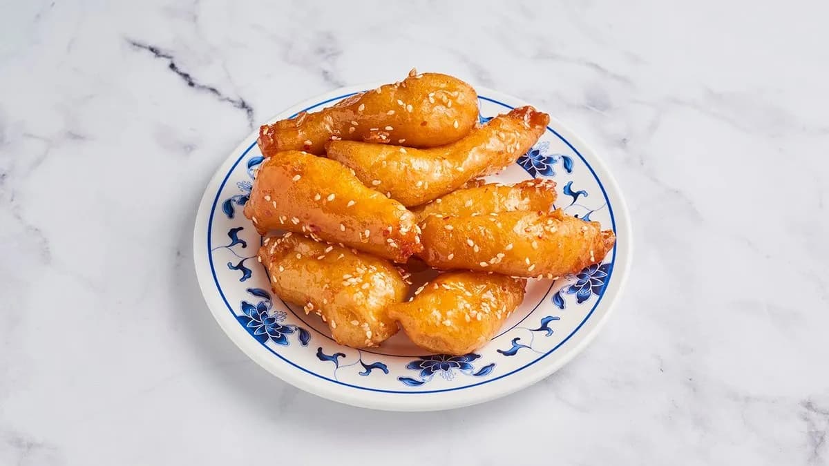 Szezámmagos csirkehúsgombócok