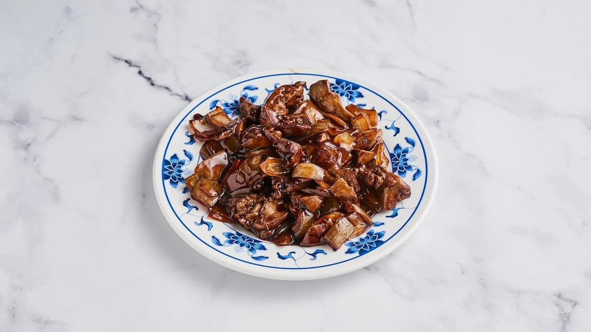 Pirított máj hagymával