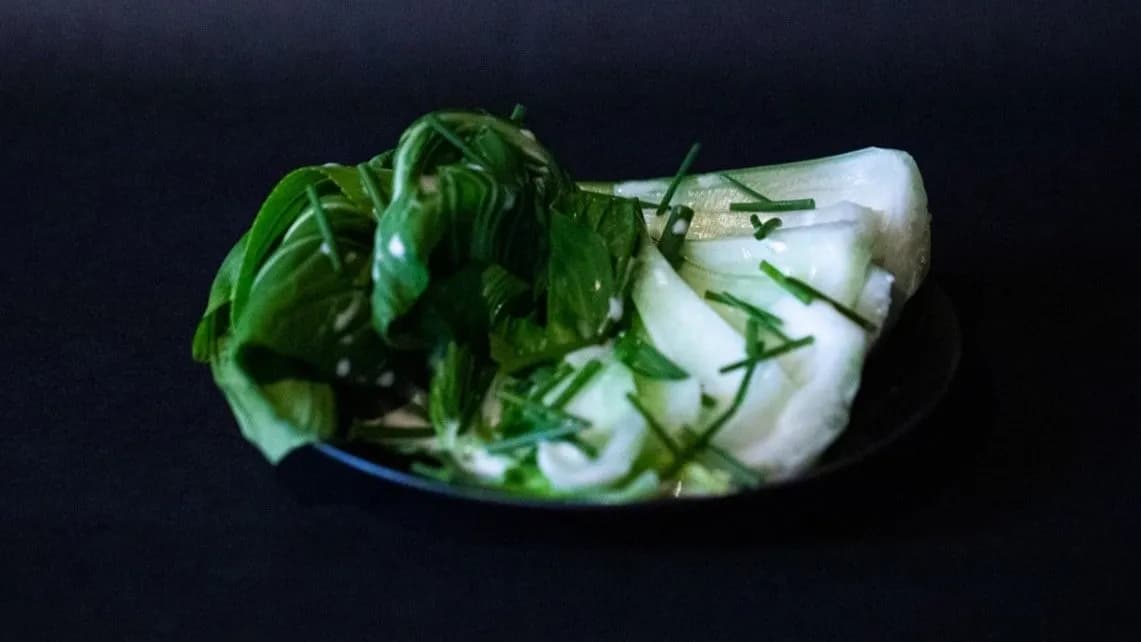 Gőzölt bok choy & fokhagymaszósz🥬