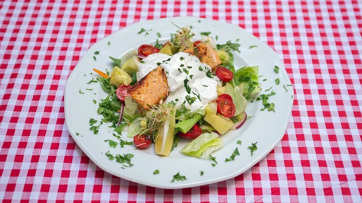 Roston sült lazacderék