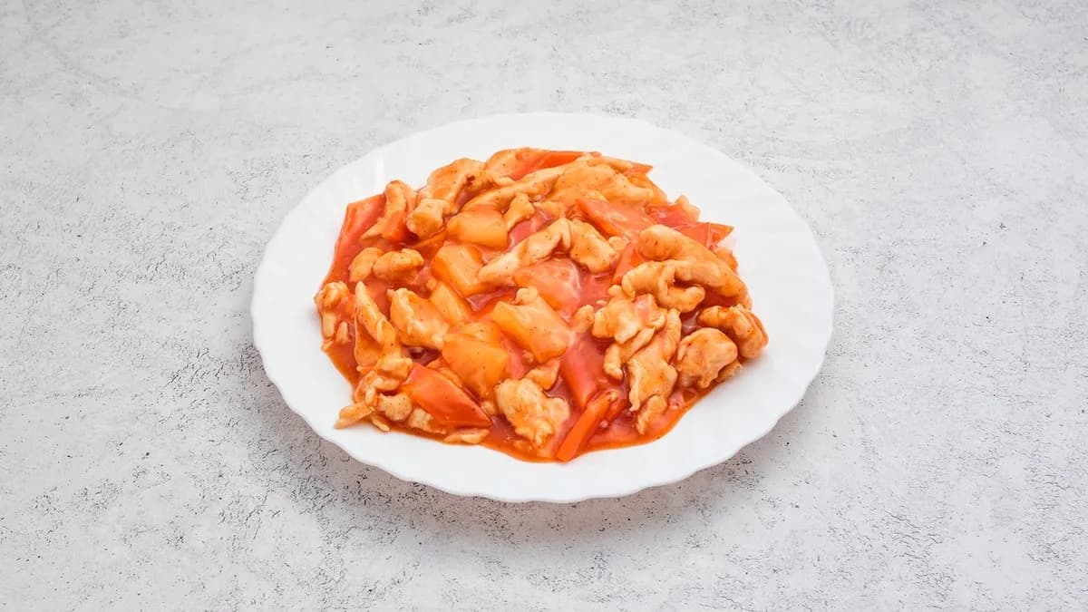 Ananászos csirke menü