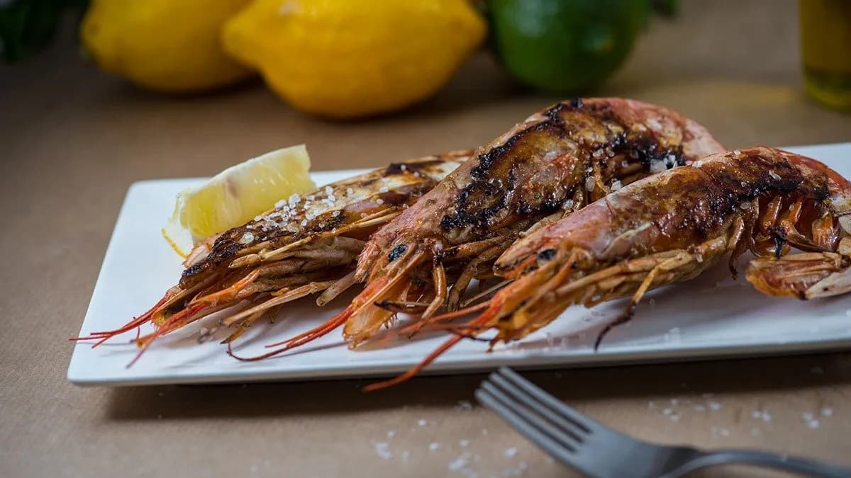 Langostinos a la plancha