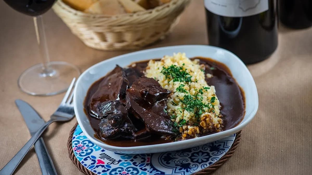 Carrillera de ternera con pure de patata