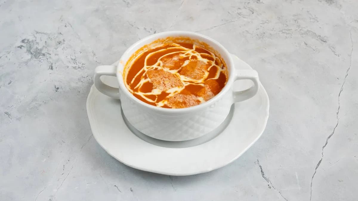 4. Indian Tomato Soup With Crouton