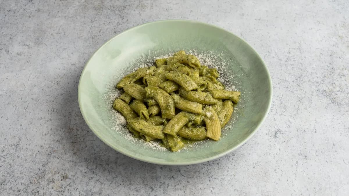 Pesto Genovese e Patate rigatoni