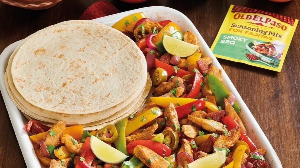 Nagy fajita csirke tál