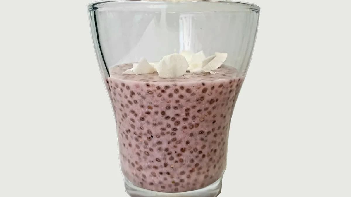 Epres kókuszos chia puding