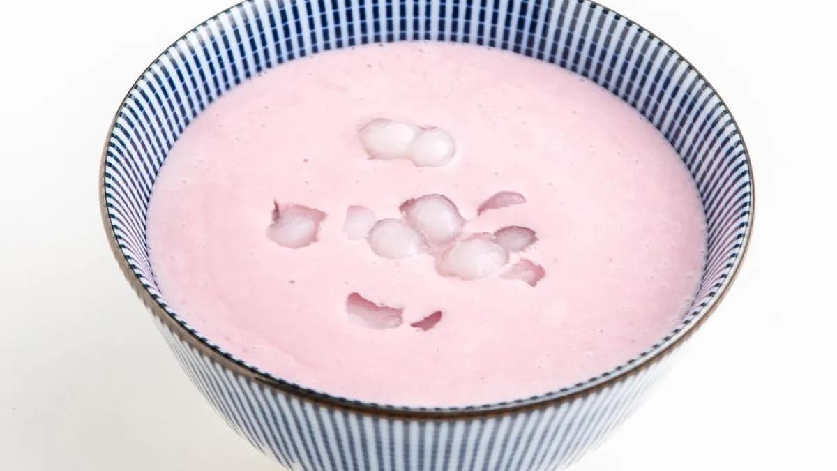 Kókusztejes málnaleves