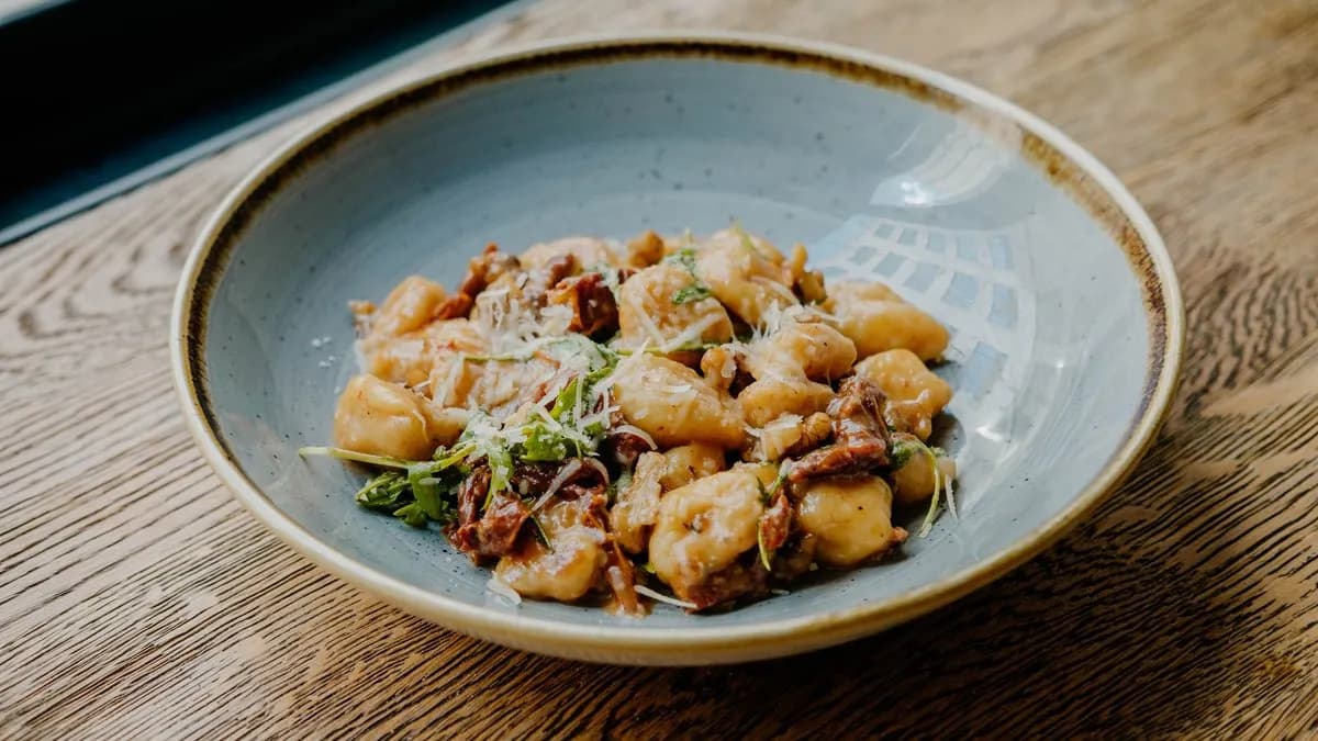 Házi gnocchi gorgonzolás-diós szószban aszalt paradicsommal (V)