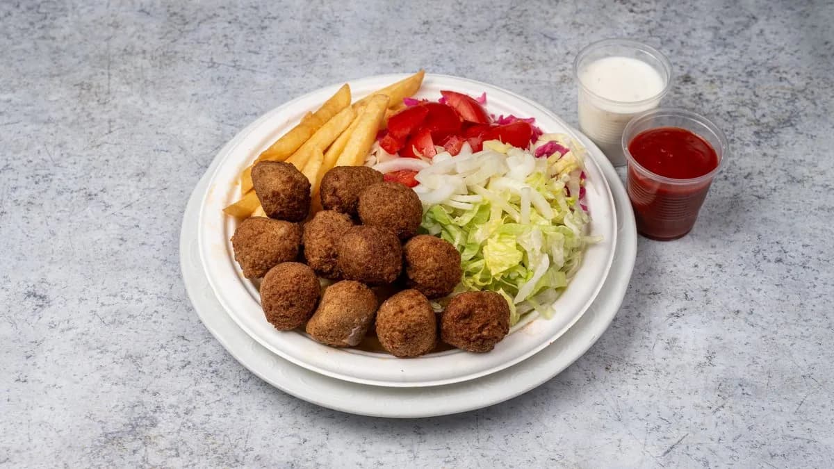 Falafel nagy tál