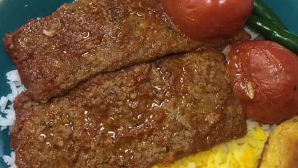 Kabab tabei with rice