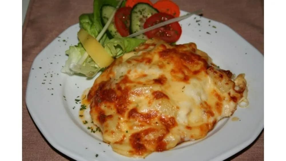 Roston csirke ananász, bacon, mozzarellával besütve