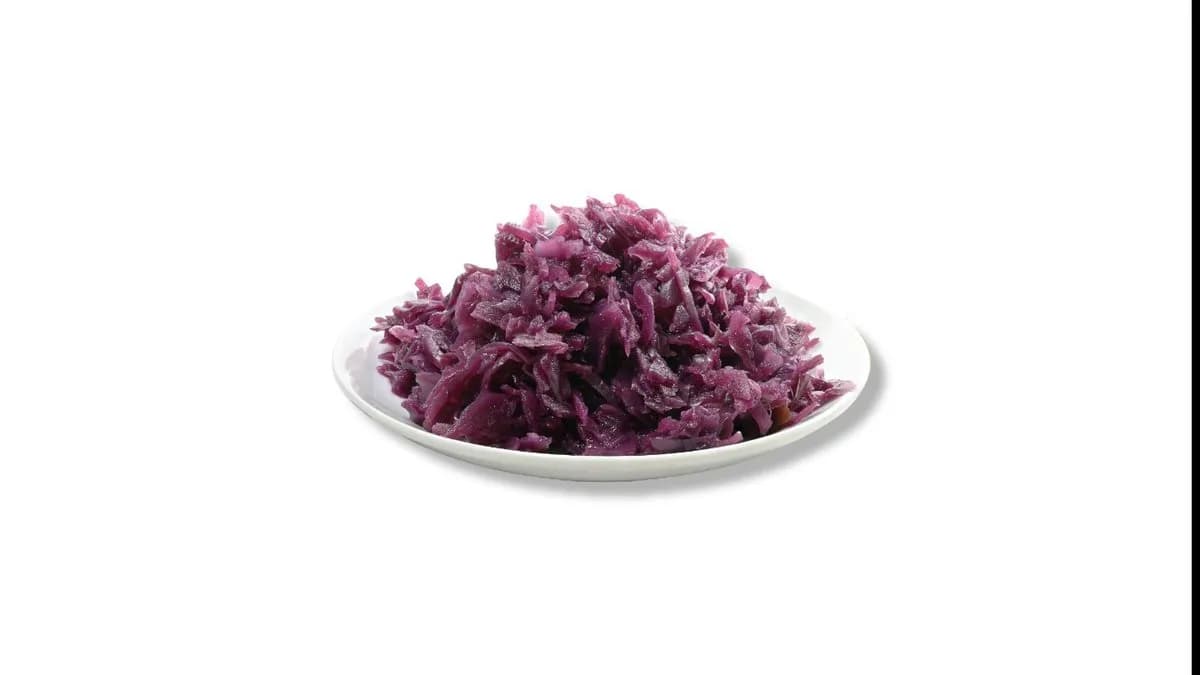 Párolt lilakáposzta