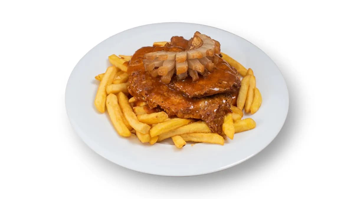 Cigánypecsenye kakastaréj szalonnával