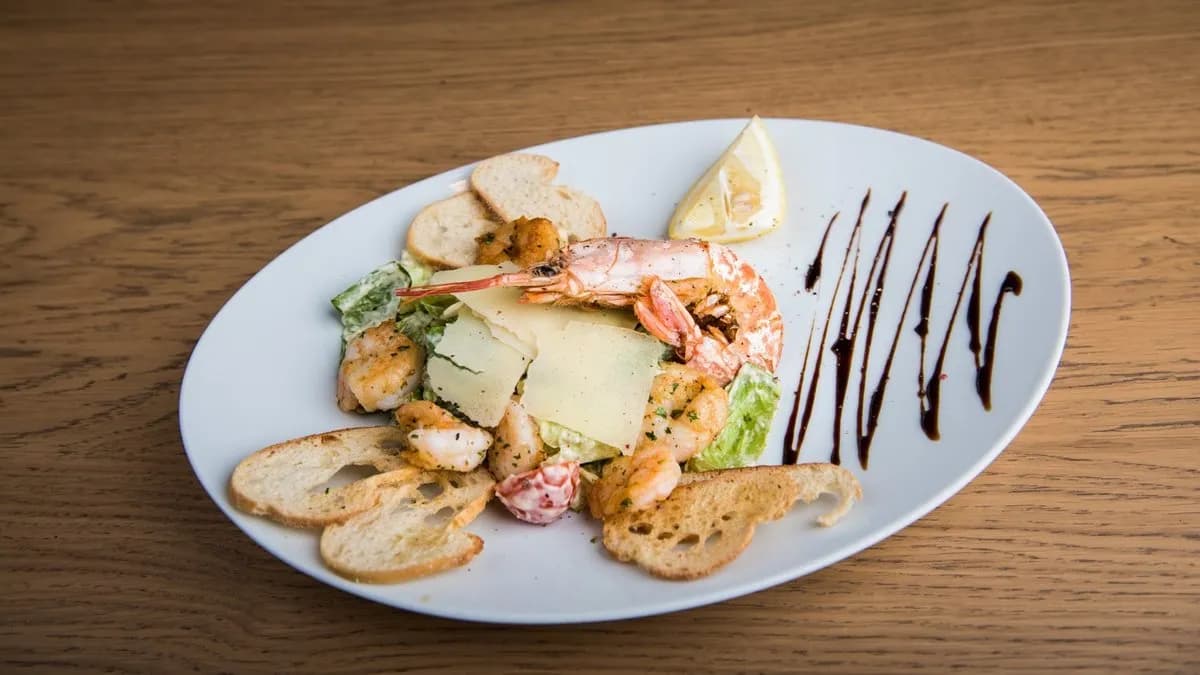 Ceasar saláta garnélával