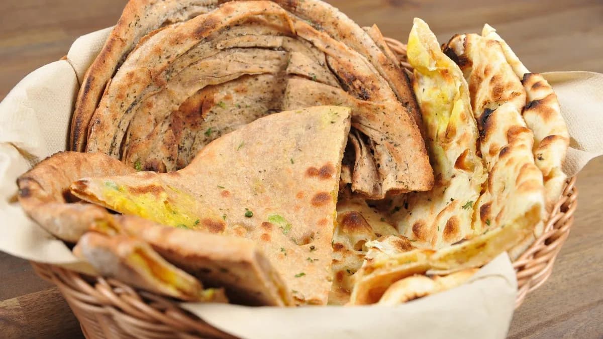 Kashmiri kenyér kosár válogatás