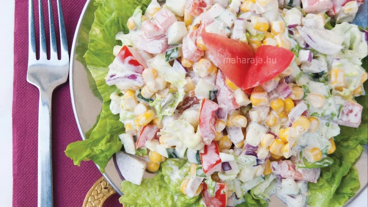 Benarsi vegetáriánus saláta (Benarsi Vegetarian Salad)