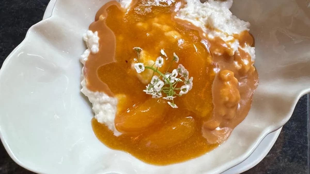 Vegán tejberizs, sárgabarack, karamell