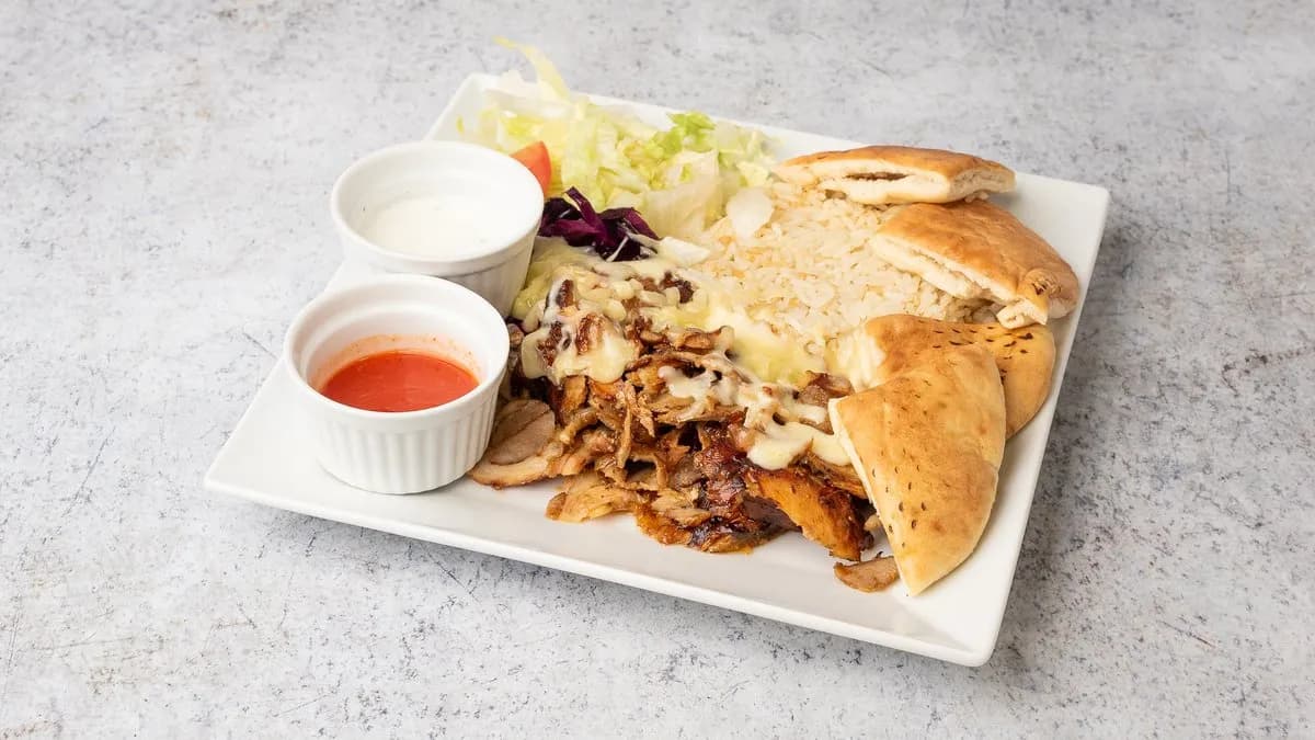 Sajtos gyros tál
