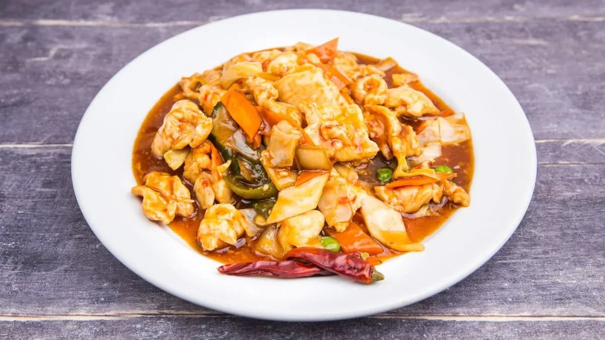 Szecsuáni csirke (csípős)