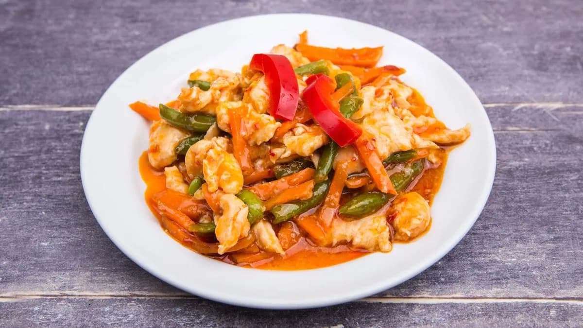 Chilis csirkemell (csípős)