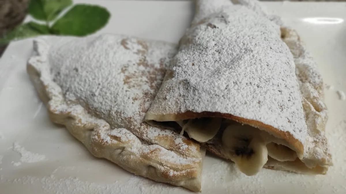 Nutellás, banános Calzone