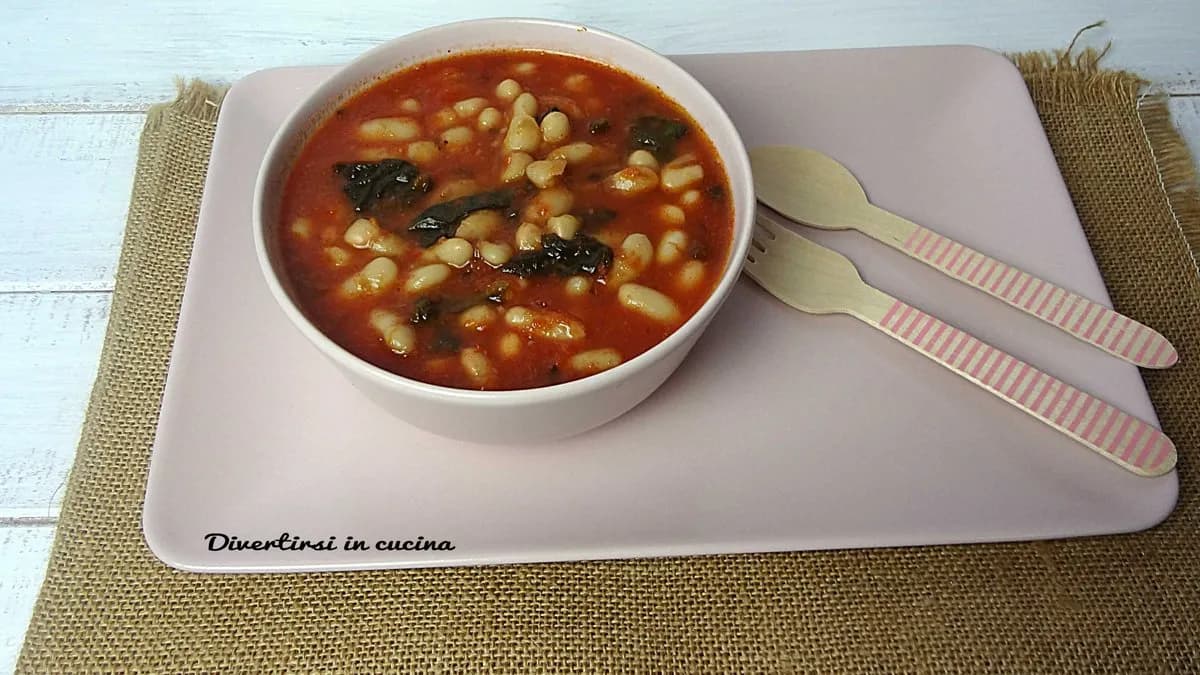 Olasz paradicsomos bableves/Zuppa di fagioli