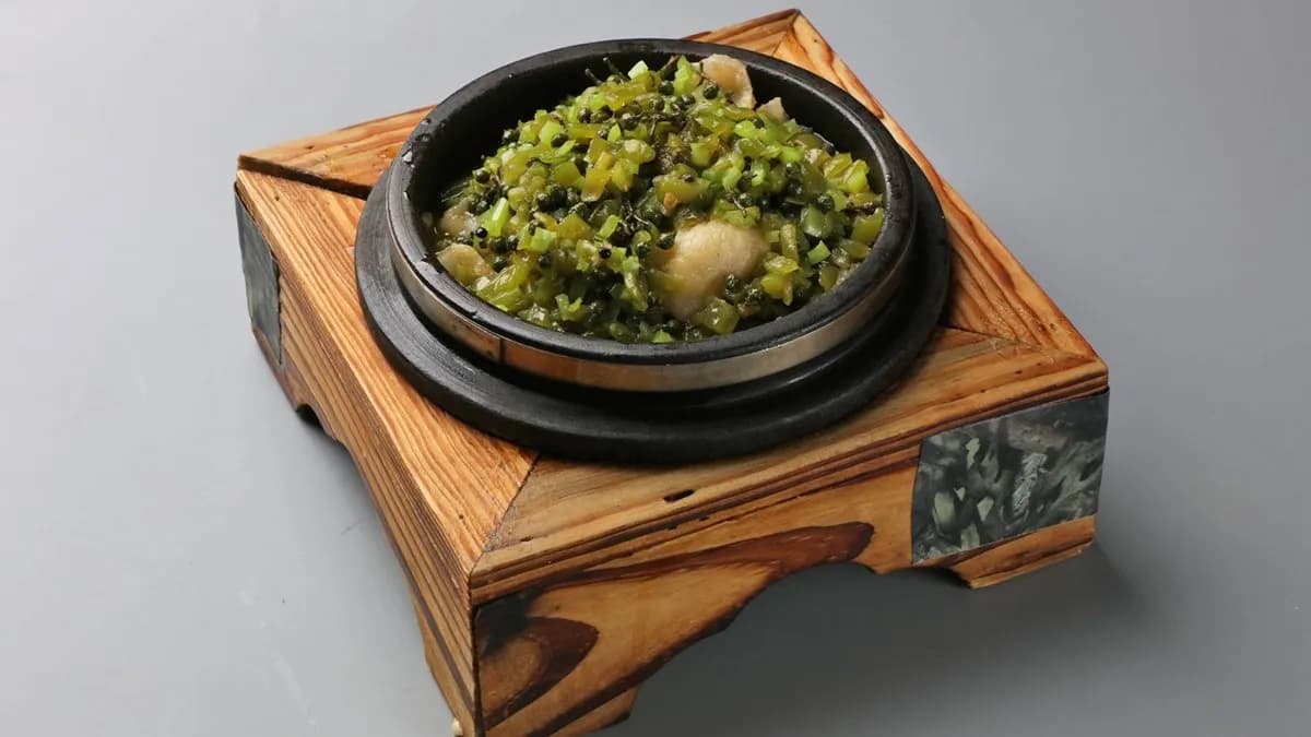 49. Chendu Sichuan Fűszeres Zöldborsos Hal