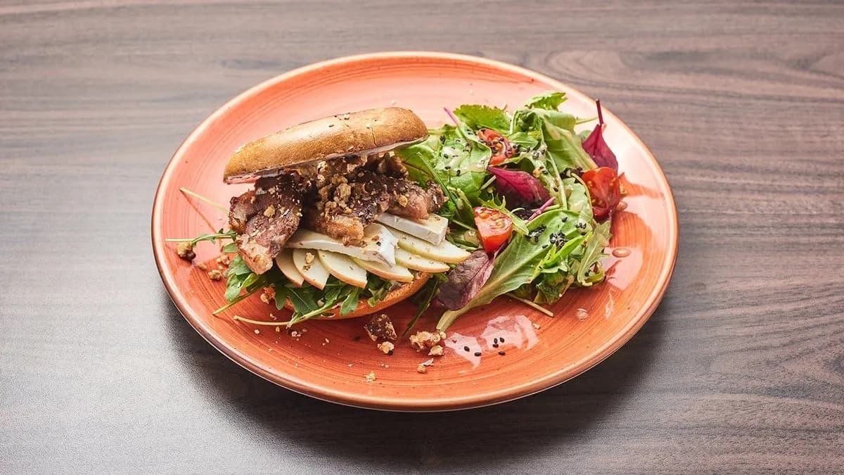 Grillezett kacsamelles bagel