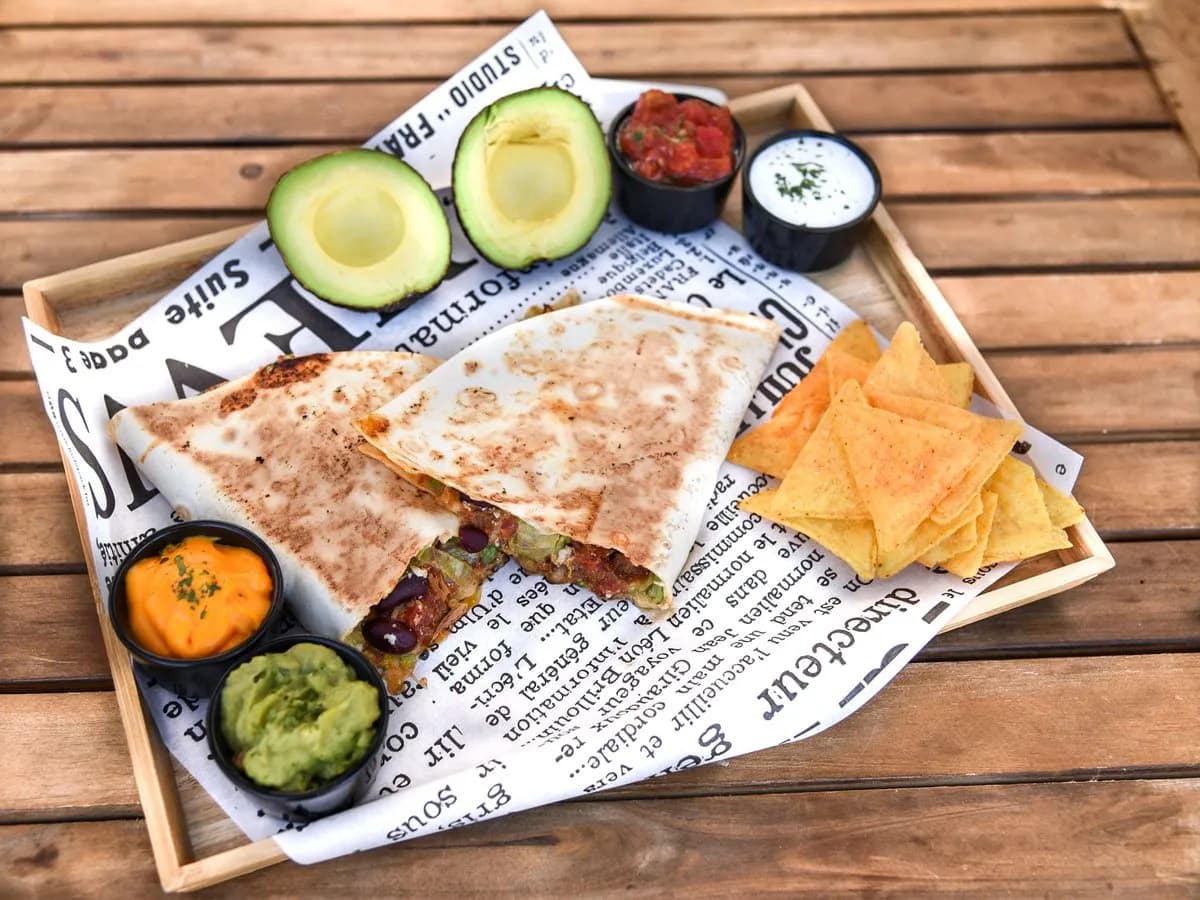 Grill zöldséges Quesadilla