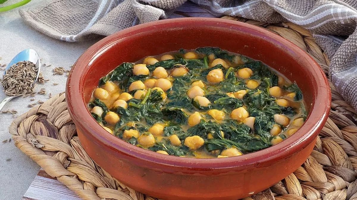 Garbanzos con Espinaca