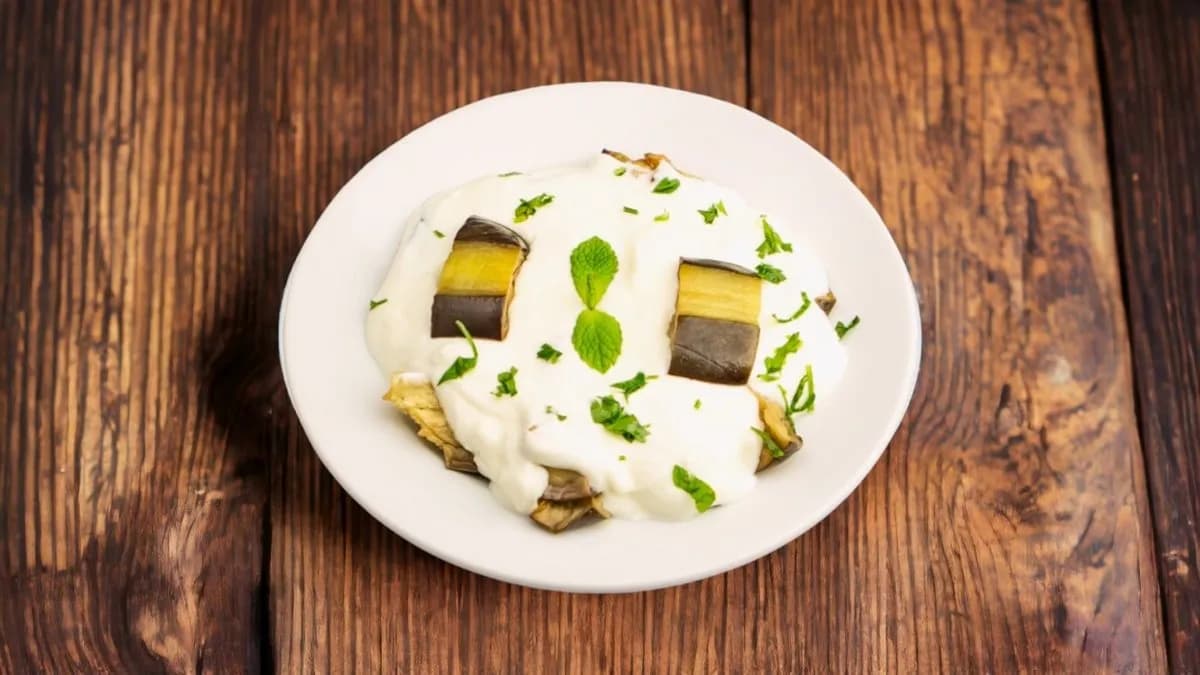 Joghurtos padlizsán