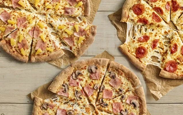 3x nagy pizza kedvező áron