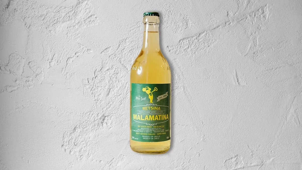 Retsina Malamatina görög bor 0.5l