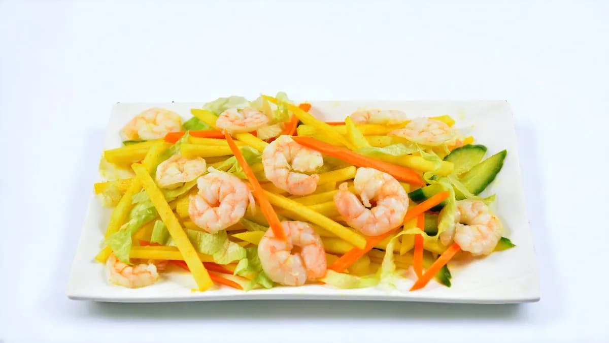 Mangó saláta galérrákkal