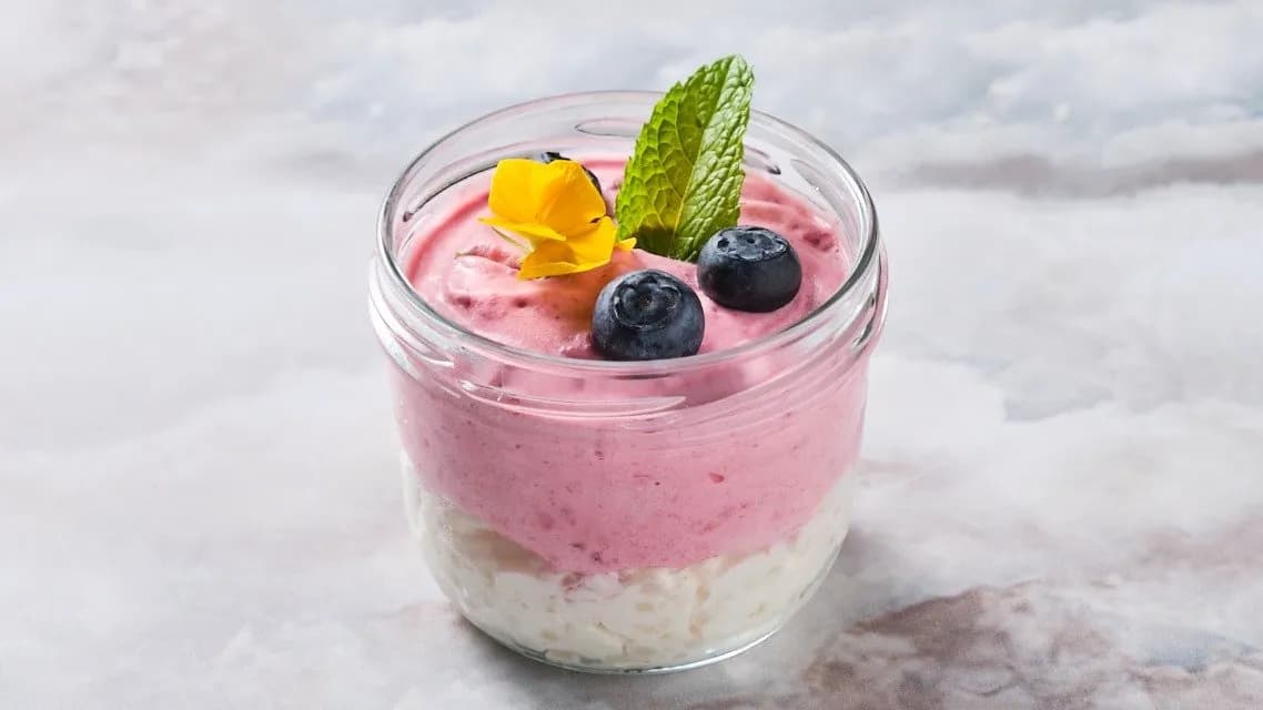 Málnahabos tápióka puding - ZERO