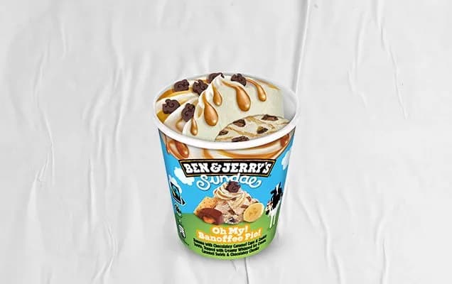 BEN&JERRY'S SUNDAE BANOFEE PIE