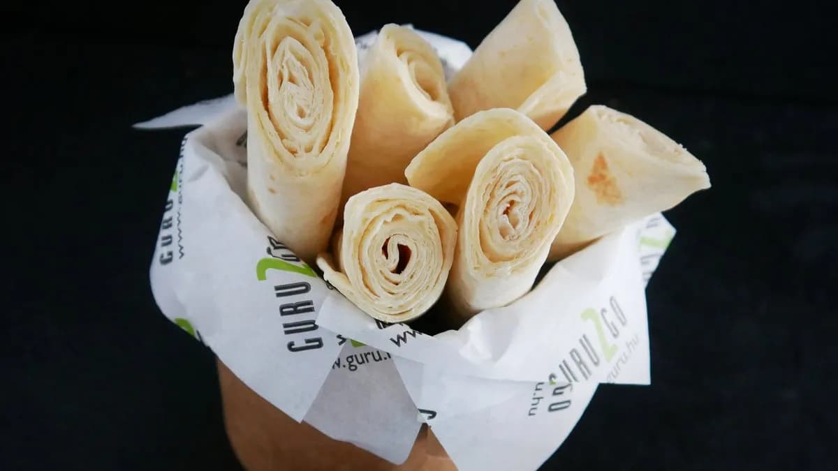 Tejfölös tortilla tekercs (6db)