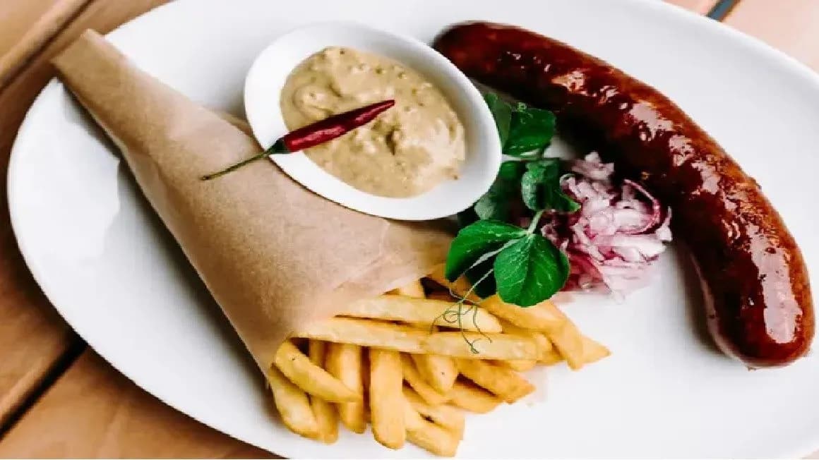 Szász kolbász szalmapityókával